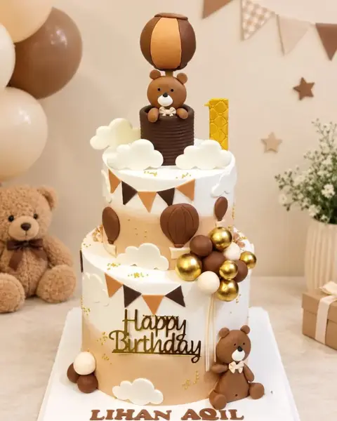 Customised 2-Tier Birthday Cake